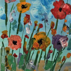 Flori în cuțit de paletă