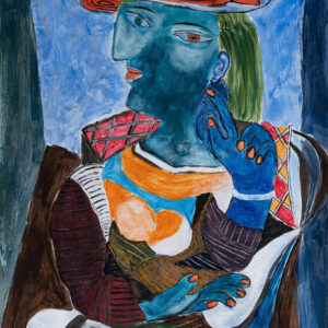 Doamna cu pălărie roșie